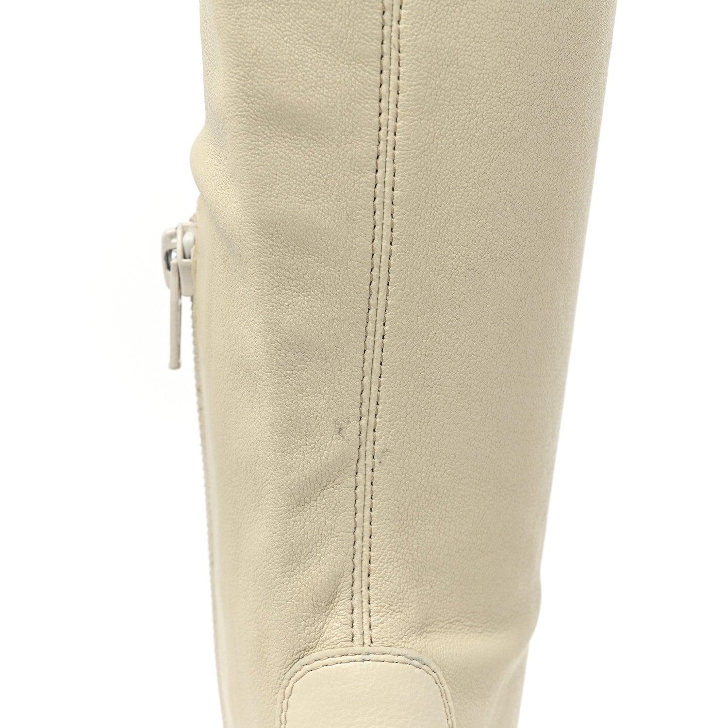 Bottega Veneta Calfskin Nappa Lean Over The Knee Boots 35.5 Wax 8 of 10