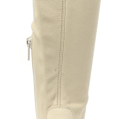 Bottega Veneta Calfskin Nappa Lean Over The Knee Boots 35.5 Wax 8 of 10
