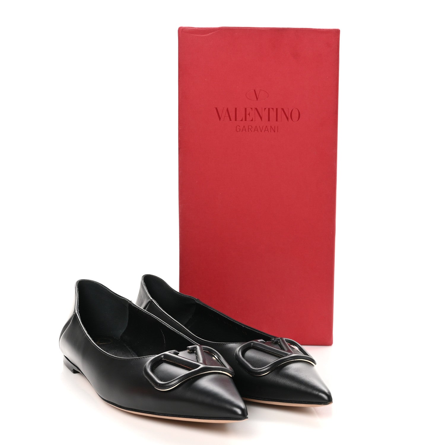 Valentino Garavani Nappa Vlogo Flats 40 Black 9 of 9