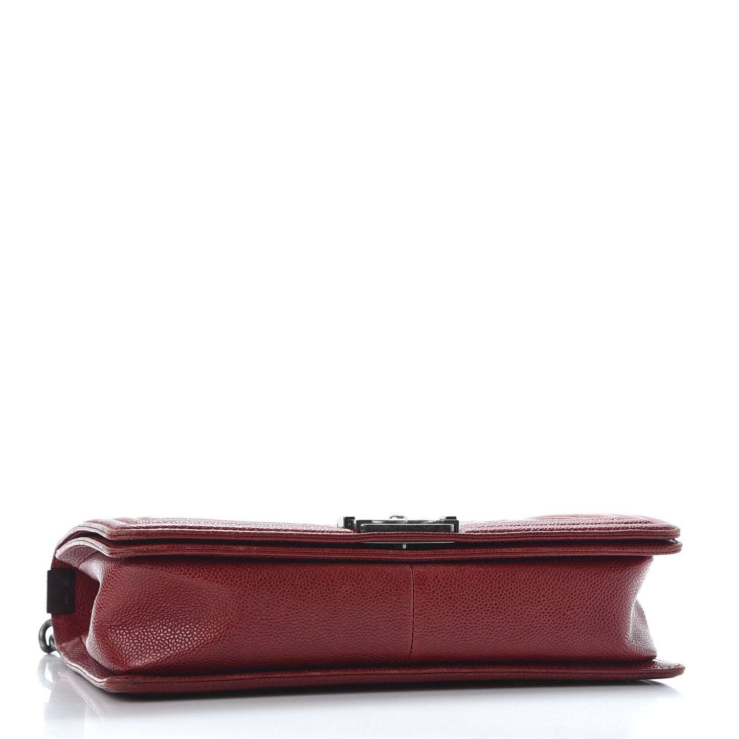 Caviar Quilted New Medium Boy Flap Dark Red