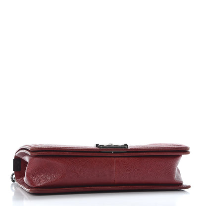 Chanel Caviar Quilted New Medium Boy Flap Dark Red 3 of 9