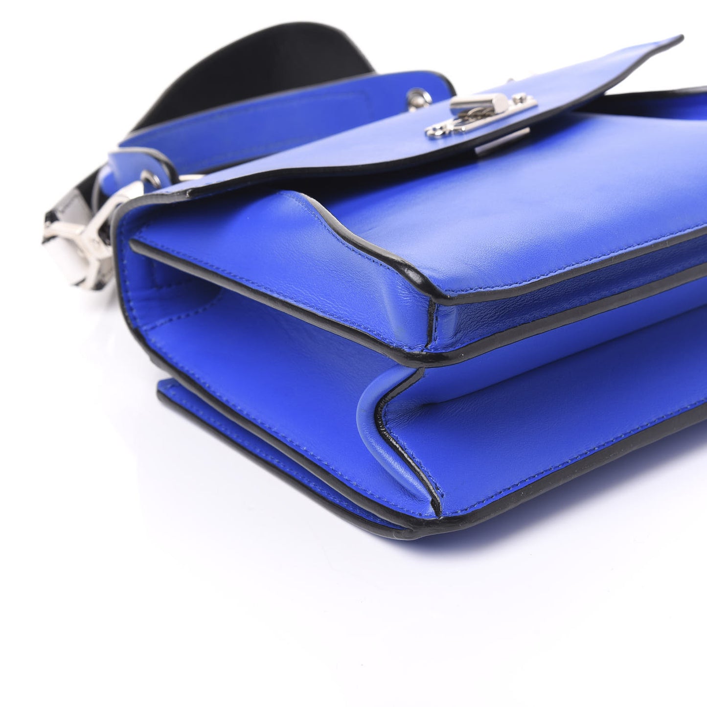Calfskin Small Hava Top Handle Bag Lapis