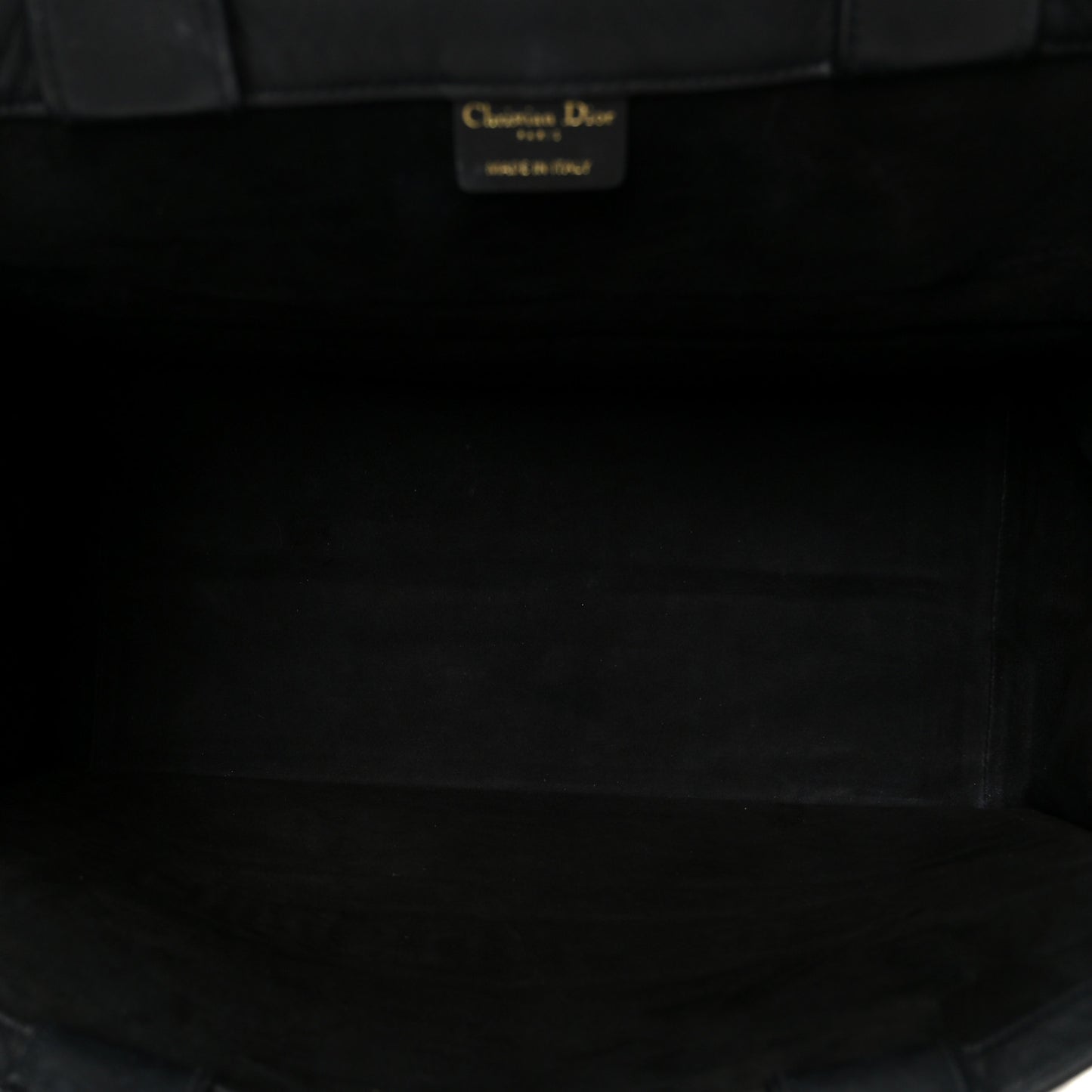 Calfskin Embossed Medium Book Tote Black
