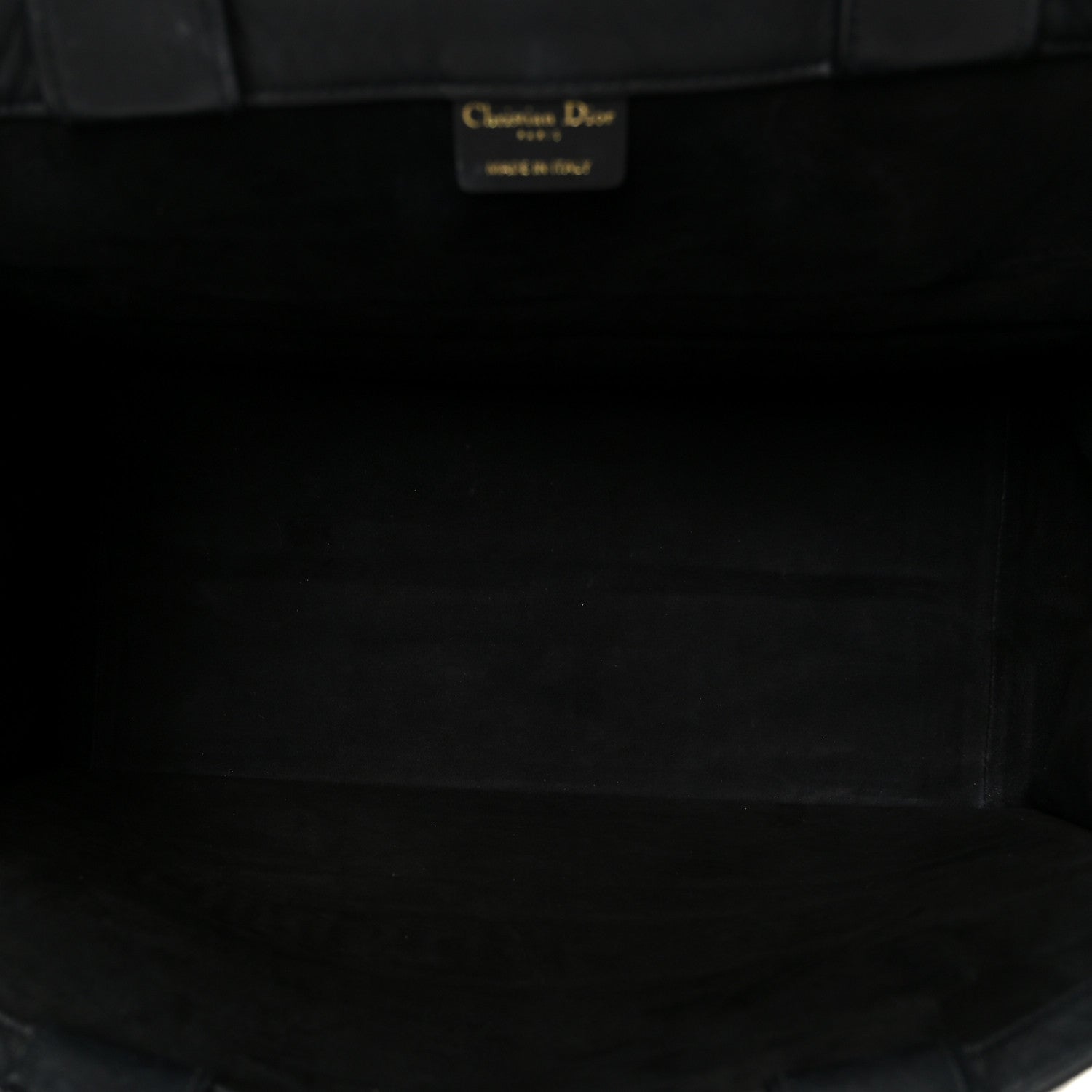 Christian Dior Calfskin Embossed Medium Book Tote Black 5 of 10
