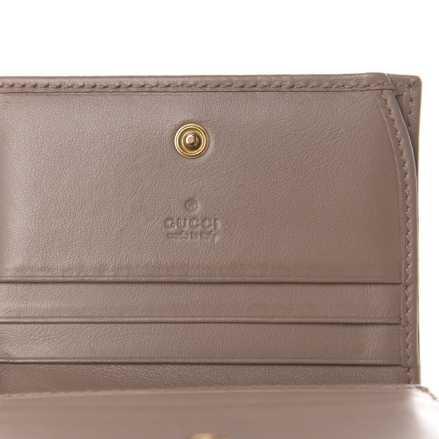 Calfskin Matelasse GG Marmont Card Case Wallet Porcelain Rose