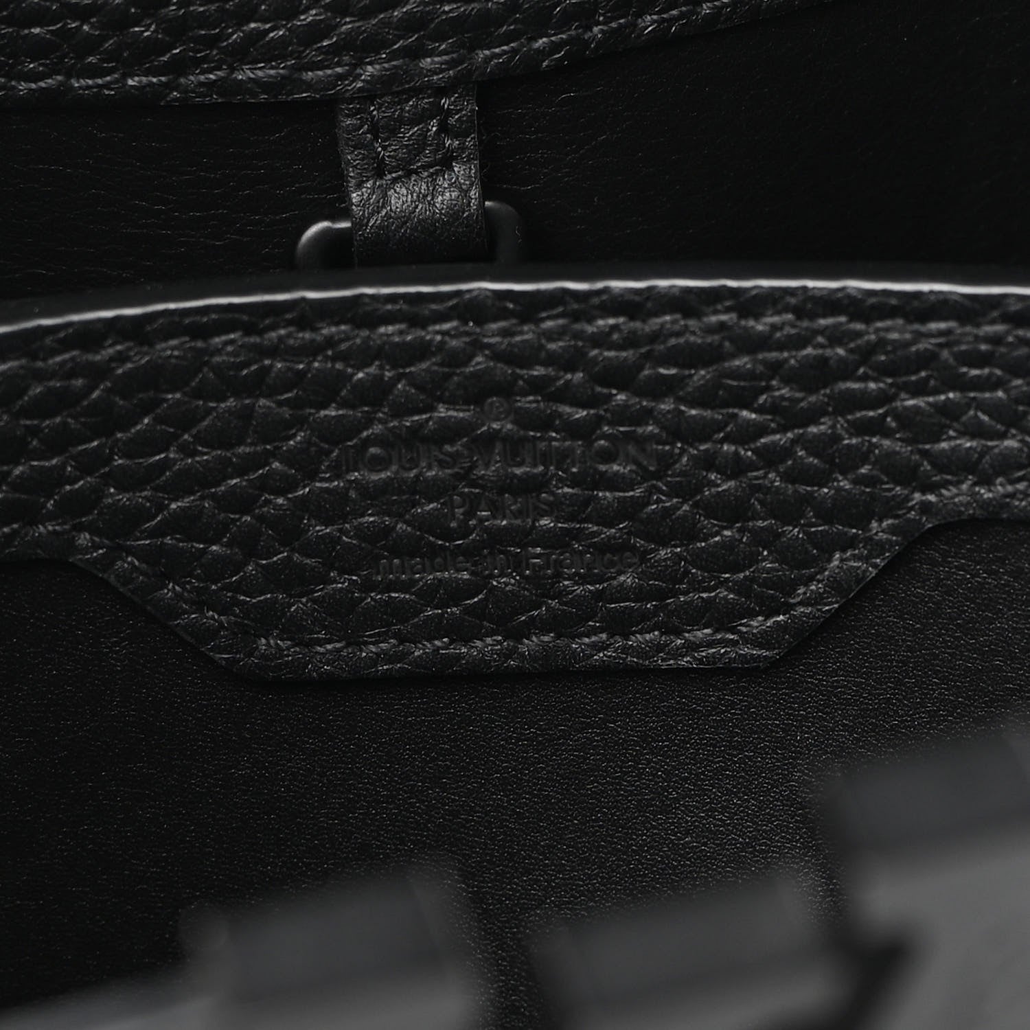 Louis Vuitton Taurillon Capucines BB Matte Black 6 of 8