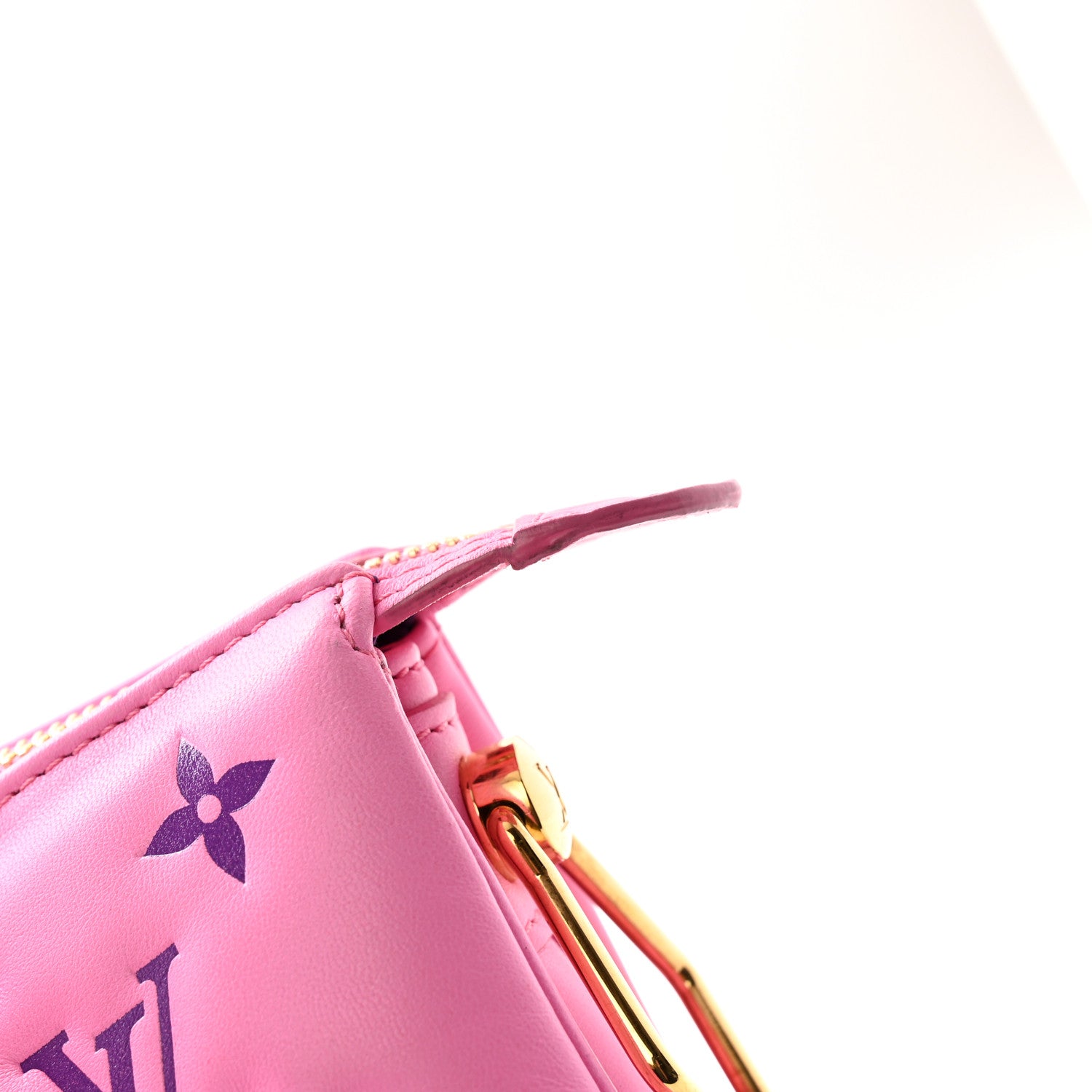 Louis Vuitton Lambskin Embossed Monogram Vuittamins Coussin PM Rose Violet 11 of 11