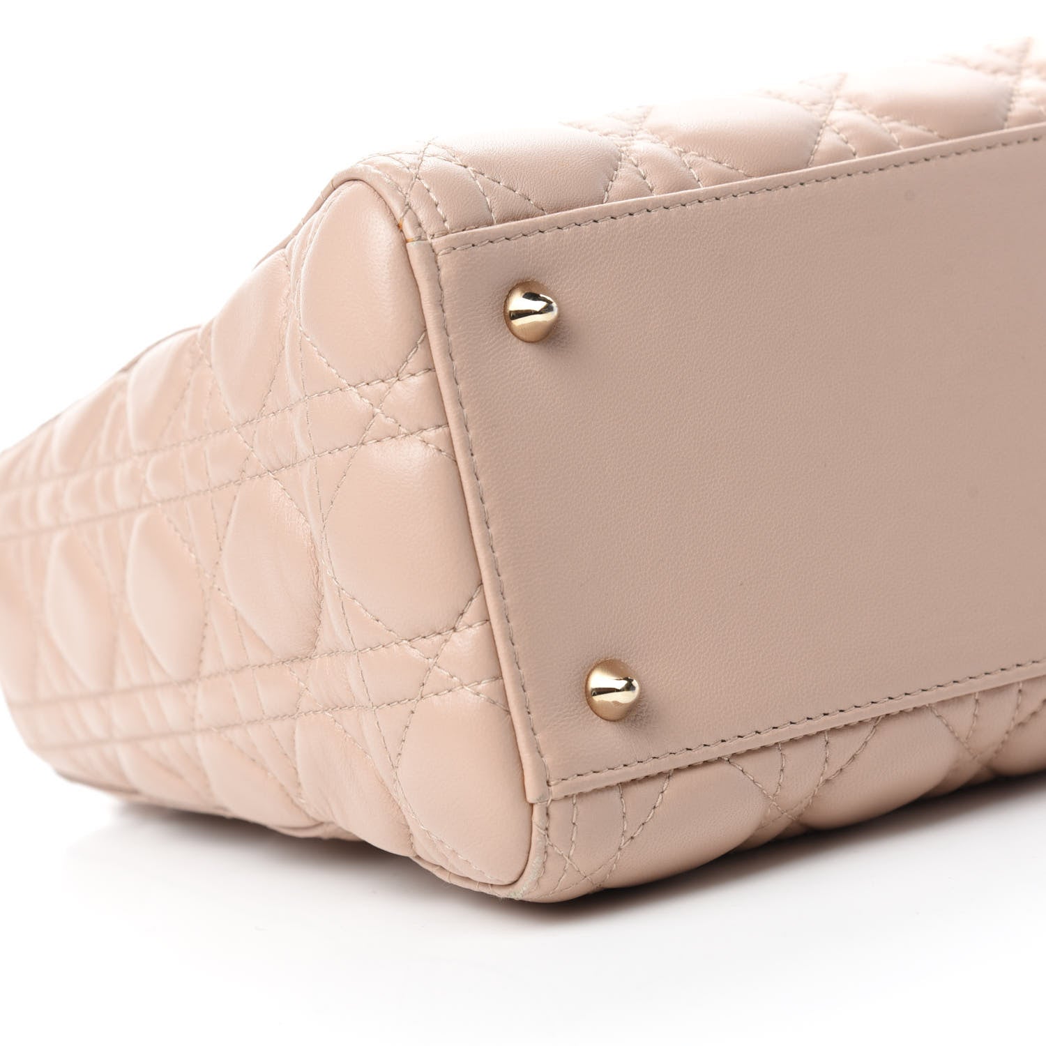 Christian Dior Lambskin Cannage Medium Lady Dior Light Pink 6 of 11