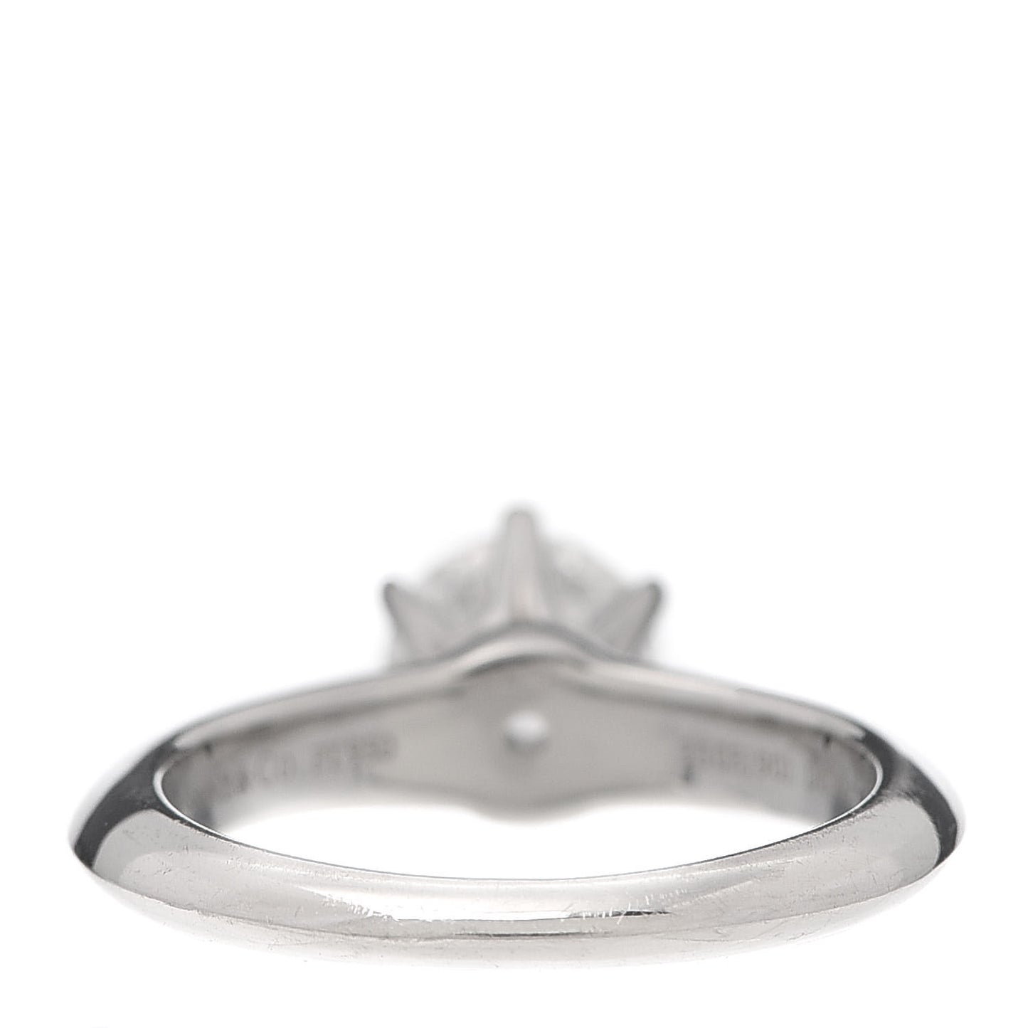 Platinum Diamond .83ct Solitaire Engagement Ring 45 3.5
