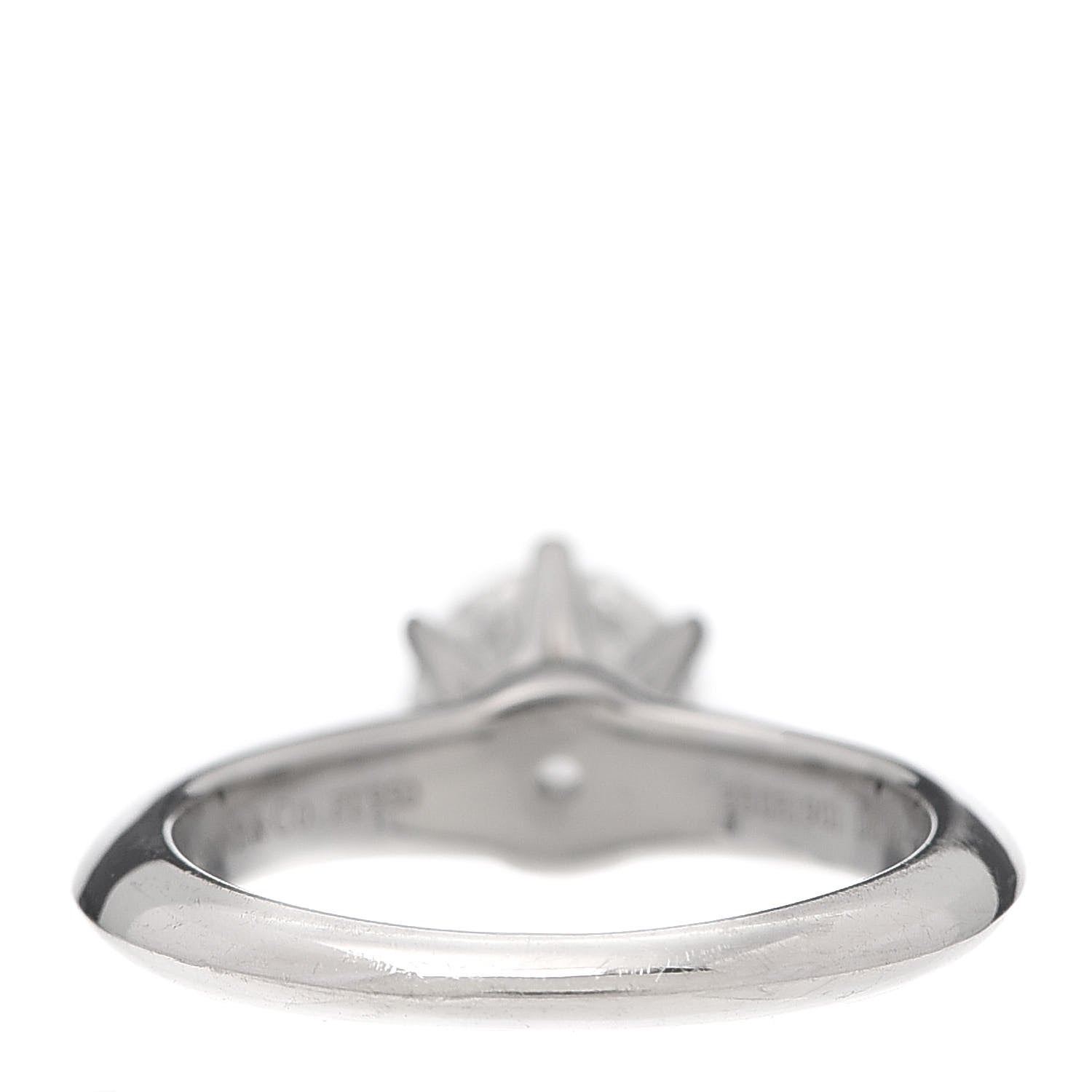 Tiffany Platinum Diamond .83ct Solitaire Engagement Ring 45 3.5 3 of 6