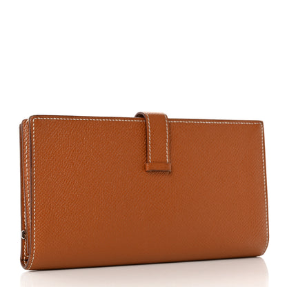 Hermes Epsom Bearn Gusset Wallet Gold 3 of 12