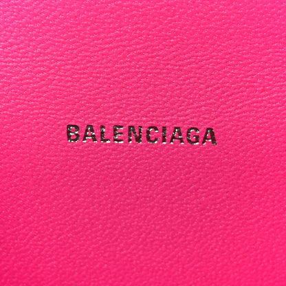 Balenciaga Shiny Box Calfskin Hourglass Top Handle Bag XS Acid Fuchsia 6 of 10