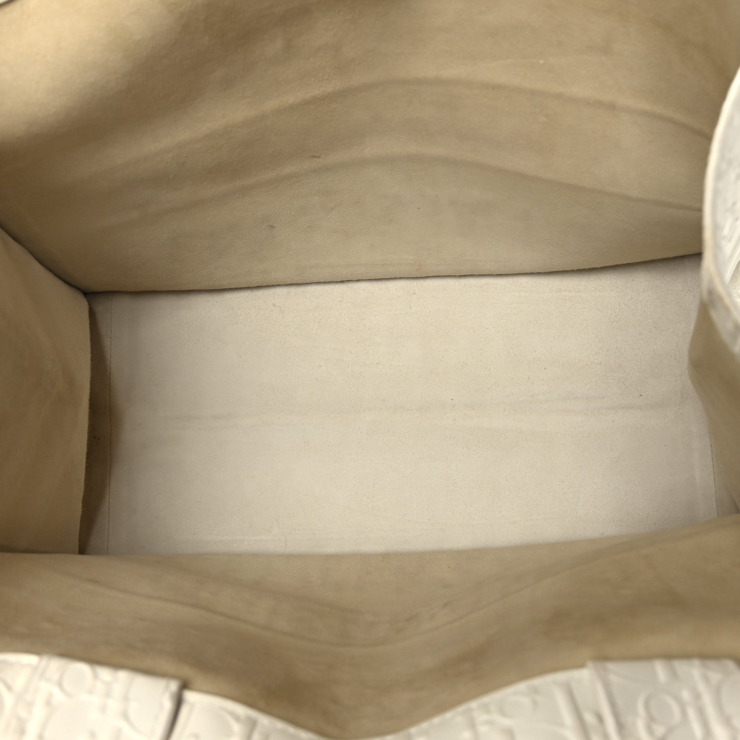 Christian Dior Oblique Calfskin Embossed Medium Book Tote Ivory 5 of 11