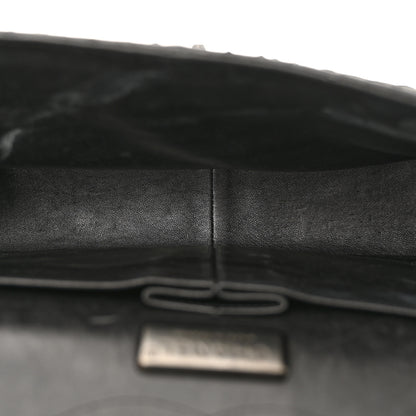 Chanel Snakeskin Jumbo Double Flap So Black 5 of 22