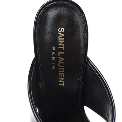 Saint Laurent Patent LouLou 95 Mule Sandals 36 Black 8 of 10