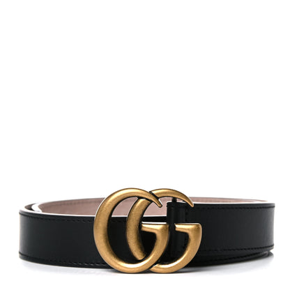 Gucci Calfskin Double G 20mm Kids Belt L Black 1 of 5