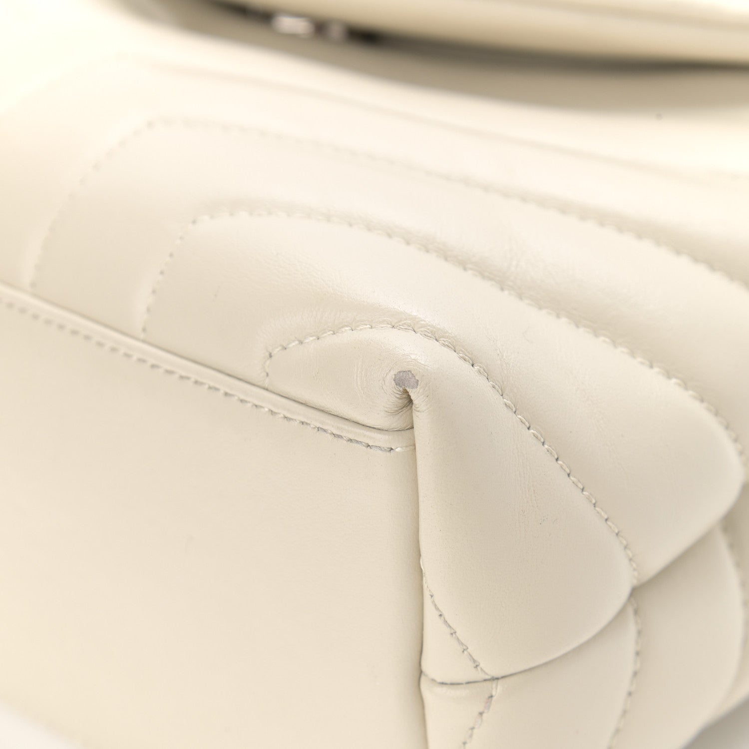 Saint Laurent Calfskin Y Quilted Monogram Small Loulou Chain Satchel Crema Soft 11 of 12