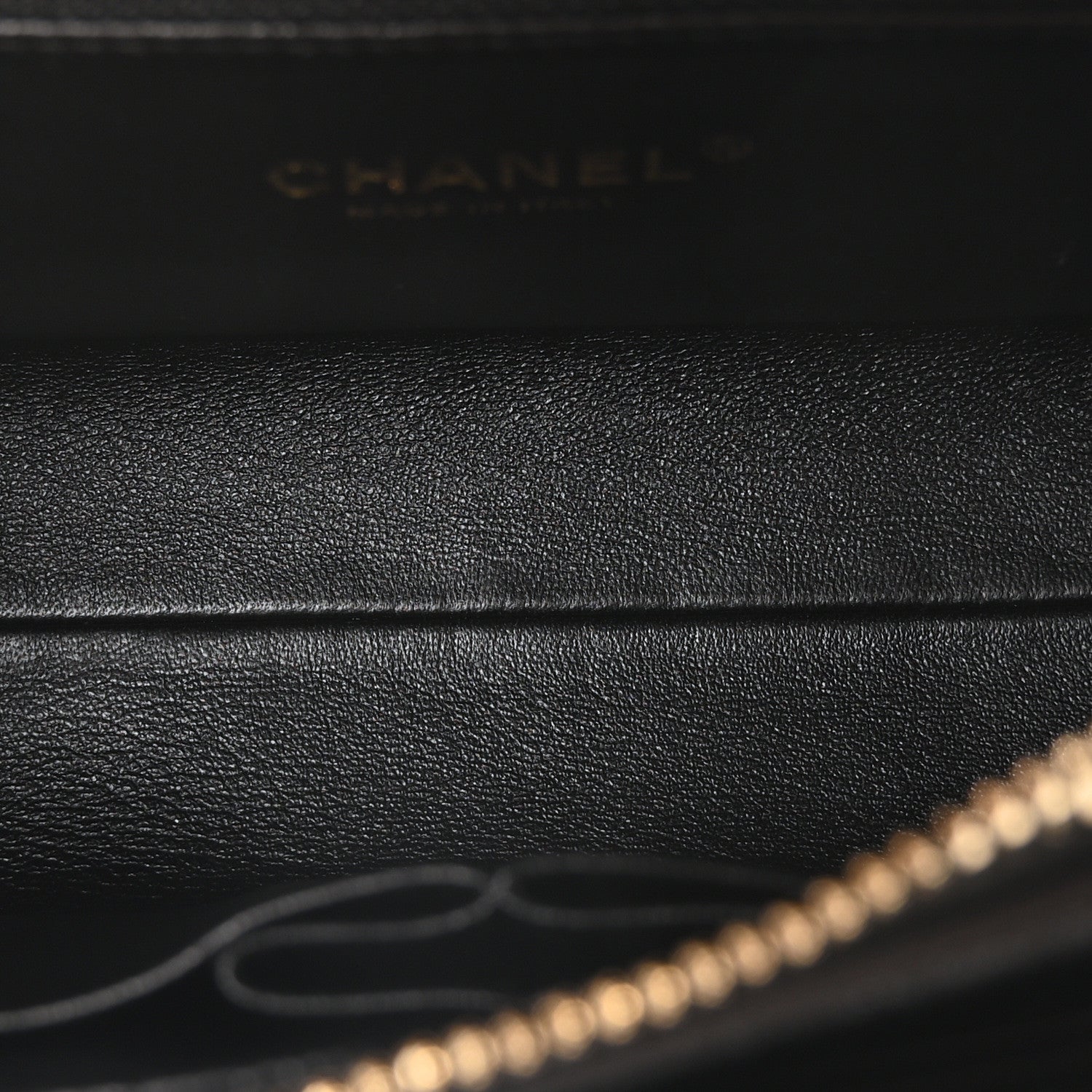 Chanel Calfskin Chevron Quilted Medal Flap Black 5 of 10