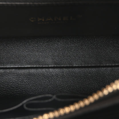 Chanel Calfskin Chevron Quilted Medal Flap Black 5 of 10