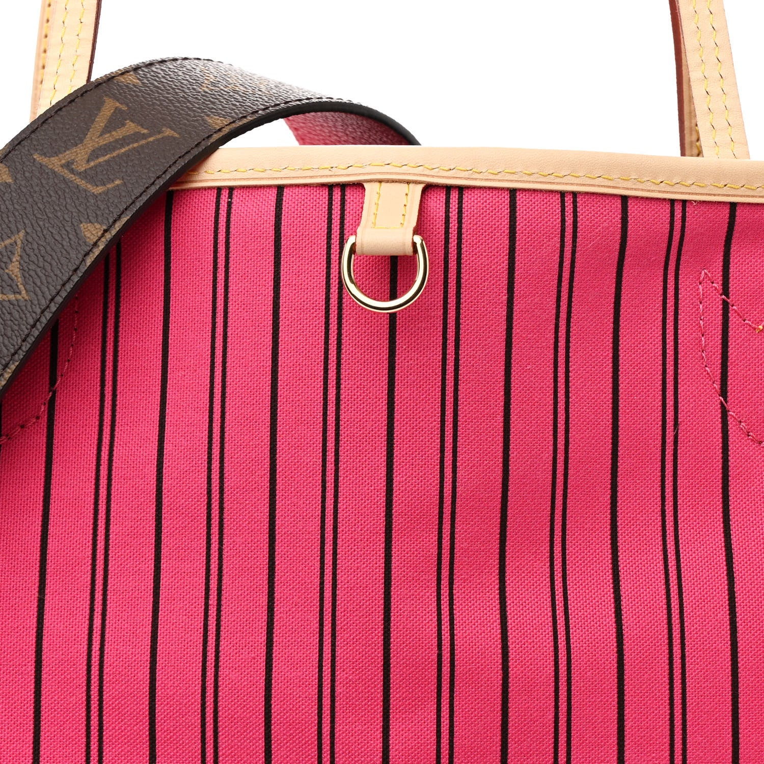 Louis Vuitton Monogram Inside Out Neverfull Bandouliere MM Rose Pondichery 11 of 15