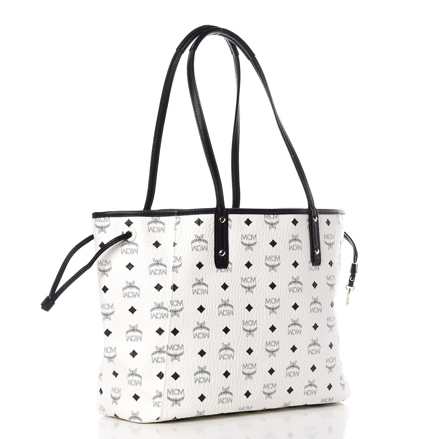 Visetos Medium Project Reversible Shopper Tote White