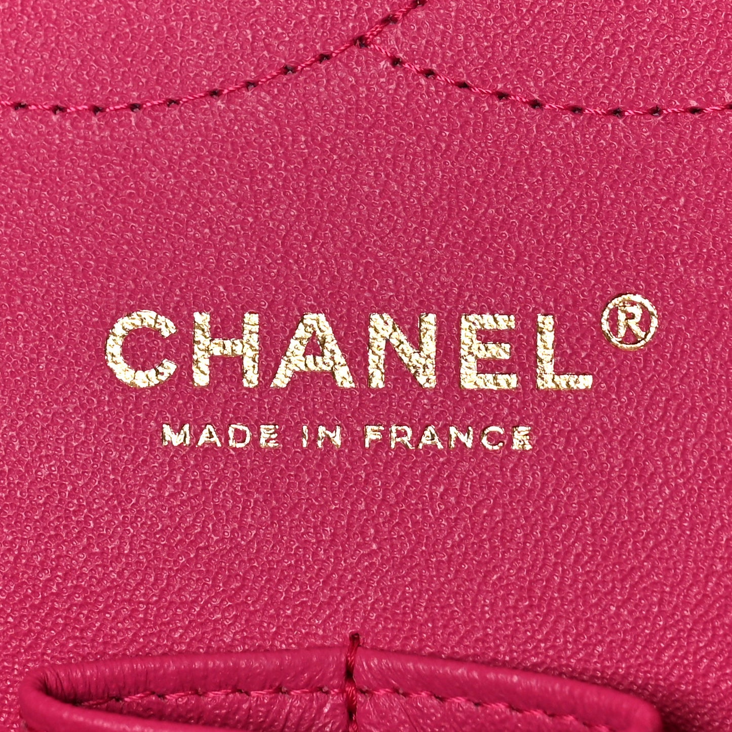 Lambskin Quilted Jumbo Double Flap Fuchsia