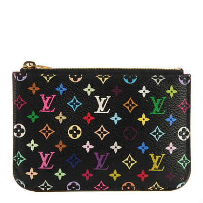 Louis Vuitton Monogram Multicolor Key Pouch Black Grenade 1 of 7