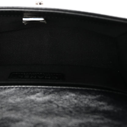 Chanel Metallic Glazed Calfskin Small Boy Flap Black Gold 5 of 11