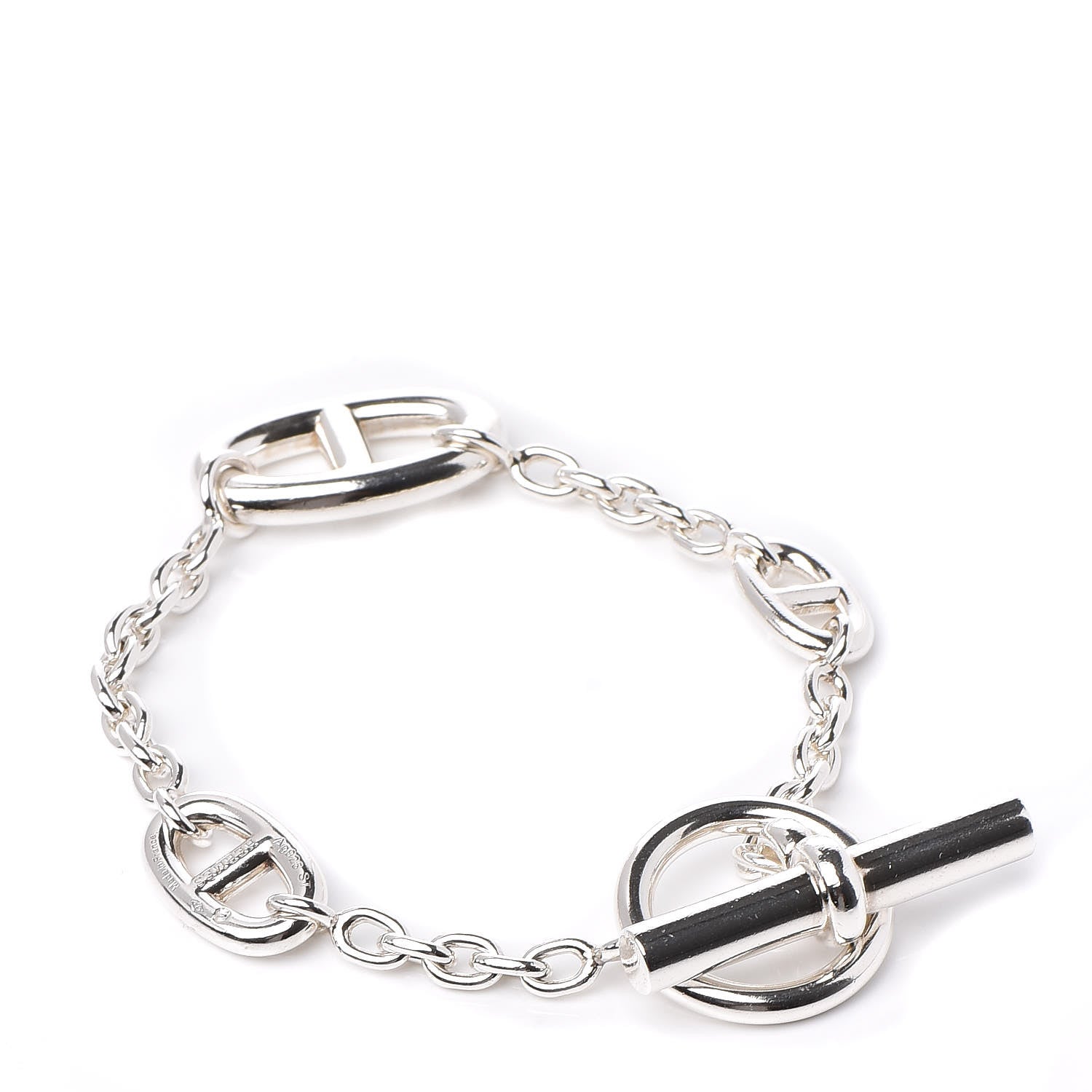Hermes Sterling Silver Farandole Bracelet ST 3 of 5