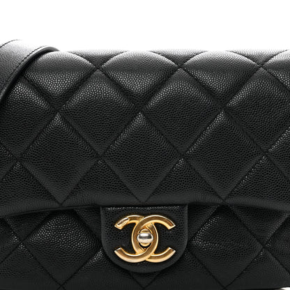 Chanel Caviar Quilted Small Twist Your Buttons Flap Black 5 of 11
