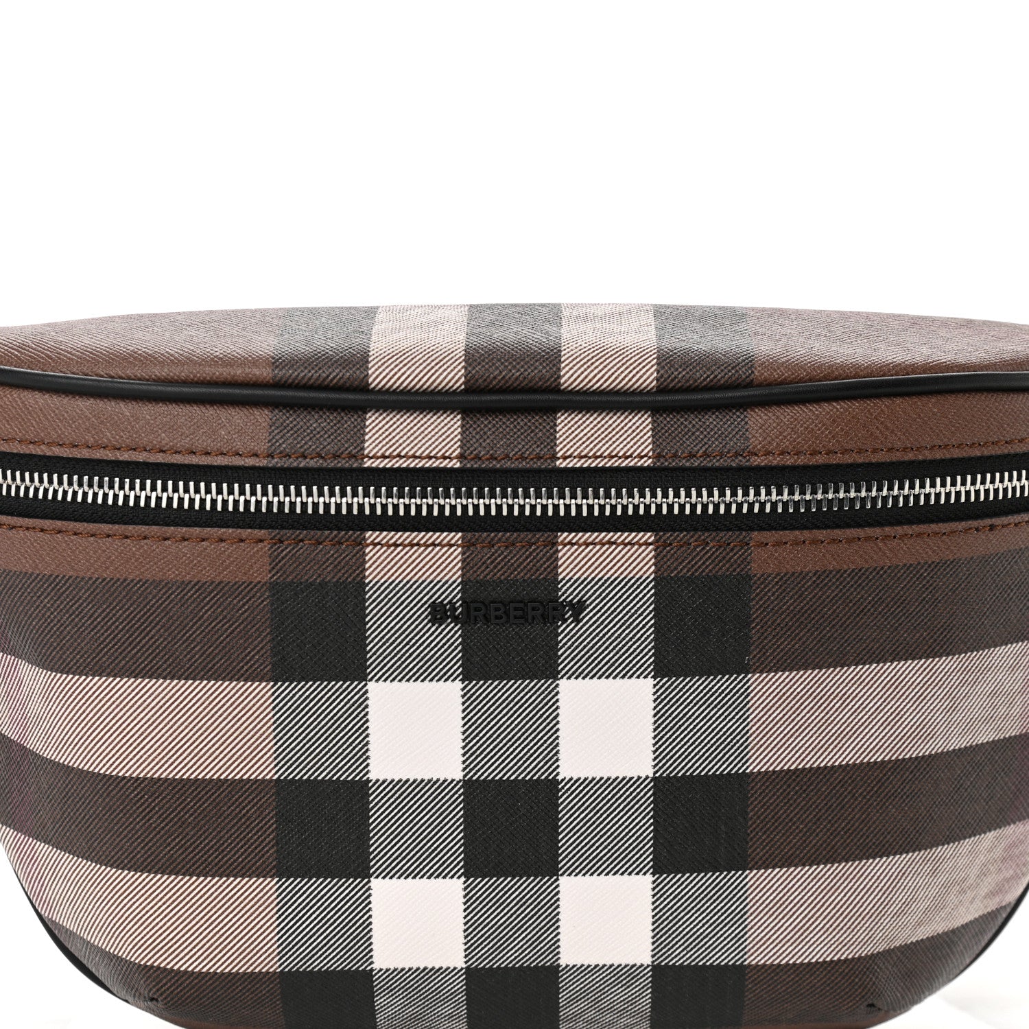 Burberry E-canvas Check Bum Bag Dark Birch Brown 8 of 10