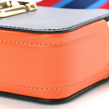 Marc Jacobs Saffiano Small Snapshot Camera Bag Navy Multicolor 9 of 10