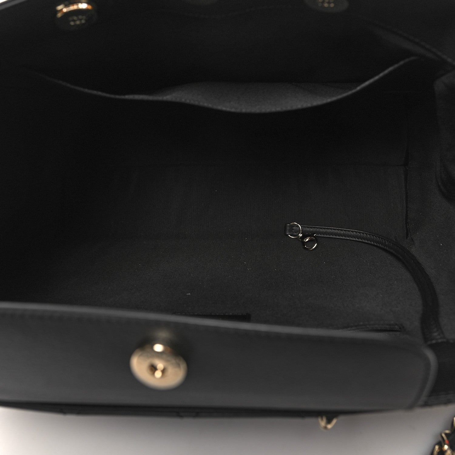 Chanel Bullskin Stitched Medium Shopping Bag Black 5 of 11
