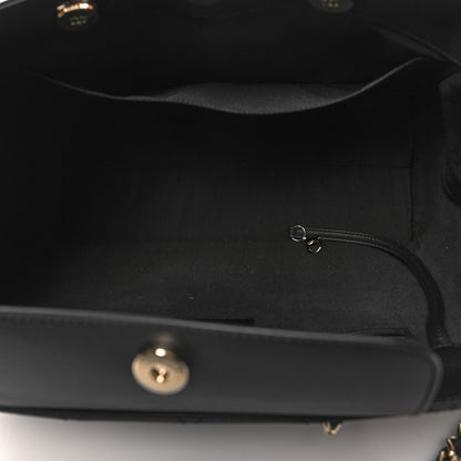 Chanel Bullskin Stitched Medium Shopping Bag Black 5 of 11