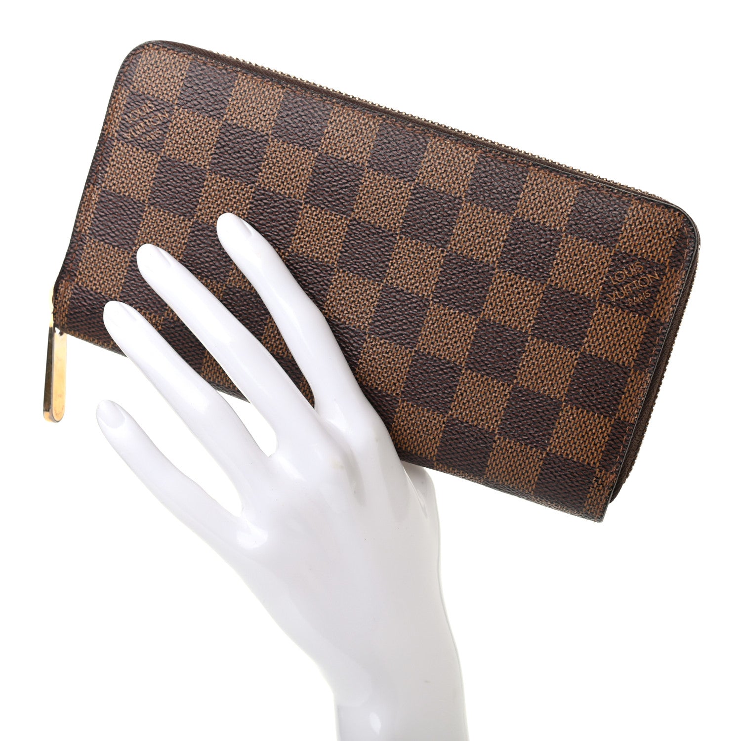 Louis Vuitton Damier Ebene Zippy Wallet 2 of 7