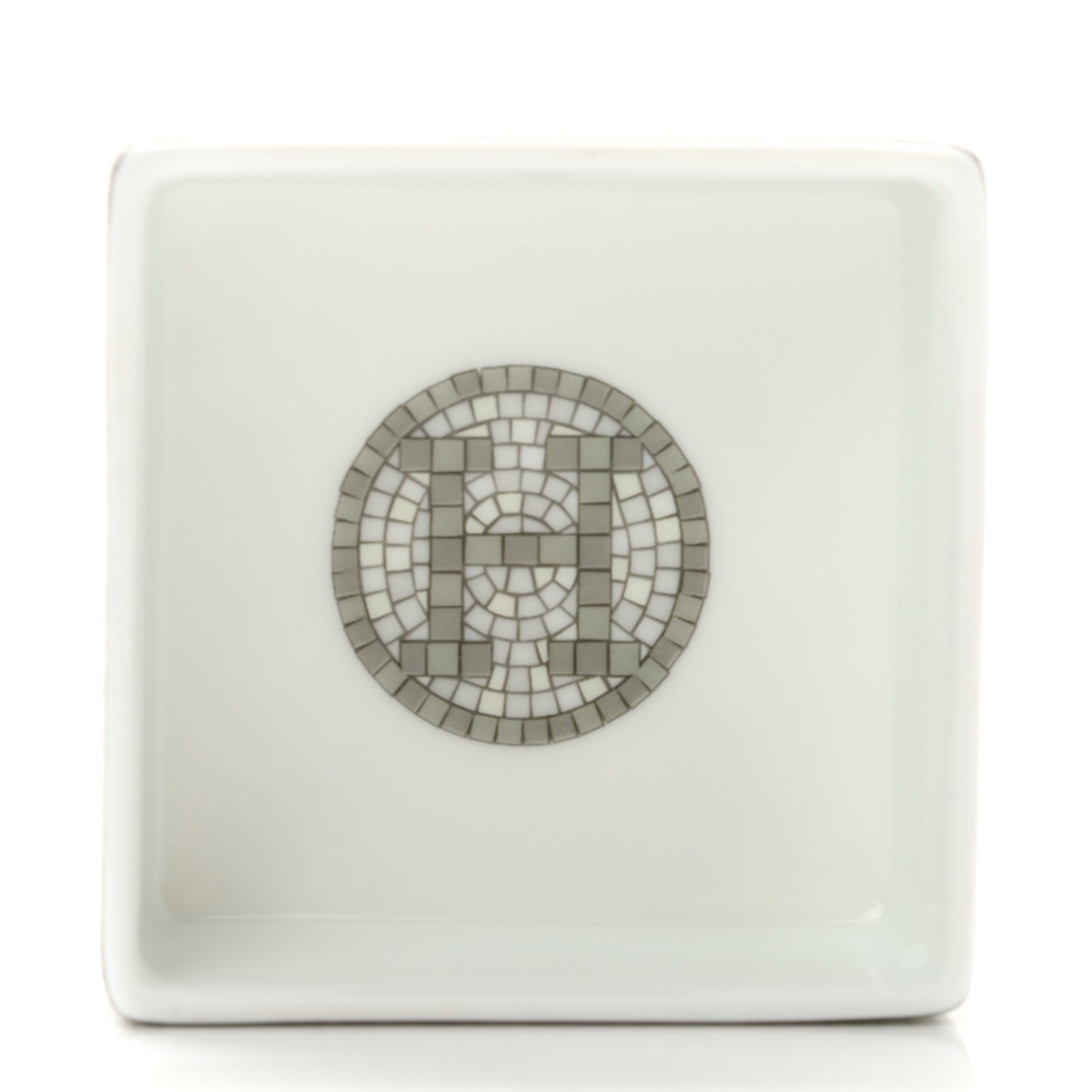 Porcelain Small Mosaique Au 24 Sugar Box Platinum