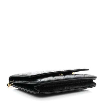 Chanel Caviar Quilted Wallet on Chain WOC Black 4 of 12