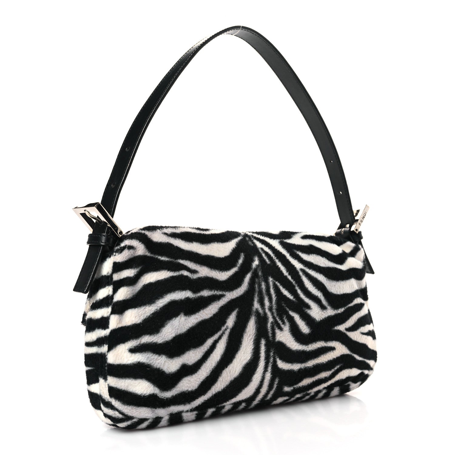 Fendi Zebra Print Baguette Black White 3 of 9