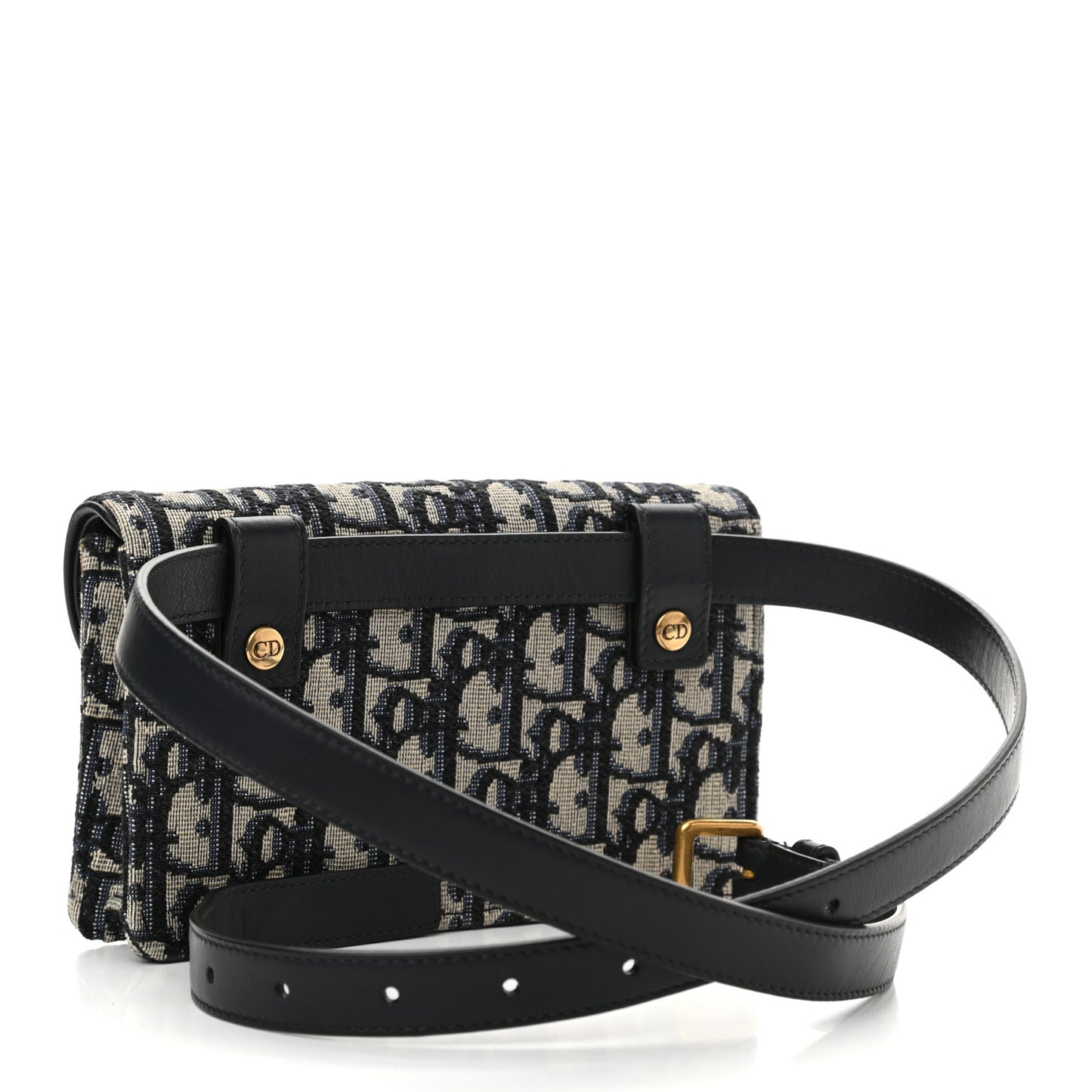 Oblique Saddle Belt Bag Blue