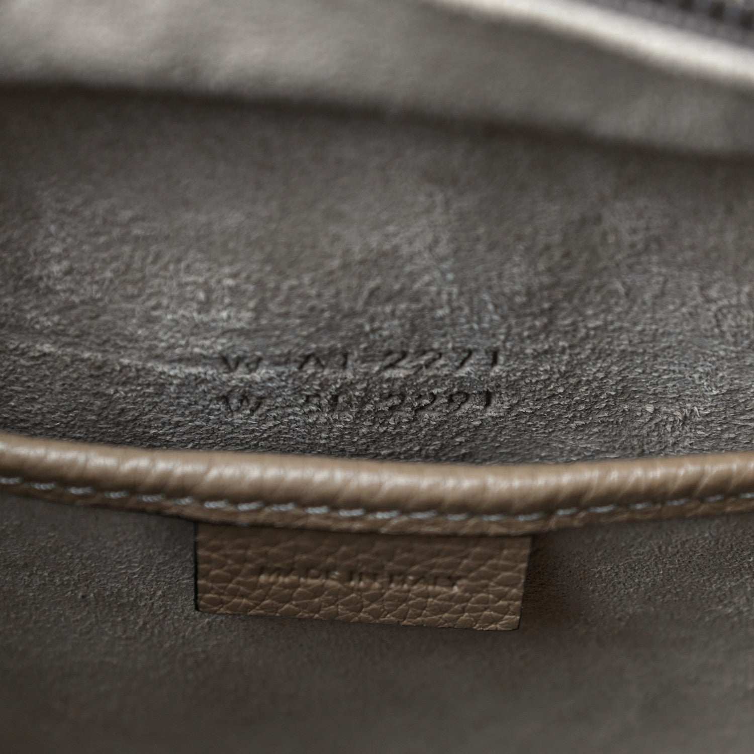 Celine Drummed Calfskin Nano Luggage Dune 7 of 10