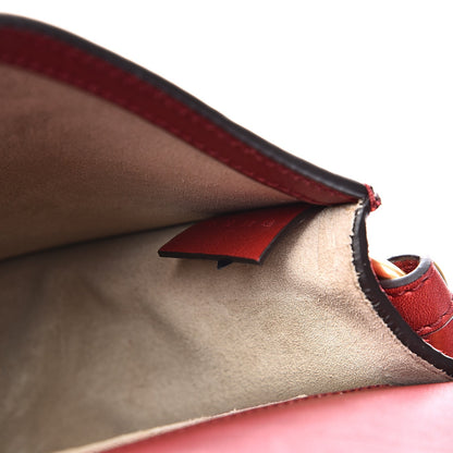 Chloe Calfskin Suede Small Nile Bracelet Bag Intense Red 8 of 9