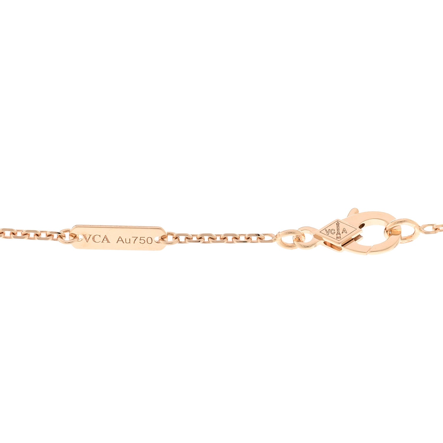Van Cleef & Arpels 18K Yellow Gold Diamond Carnelian Small Rose De Noel Clip Pendant Necklace 4 of 4