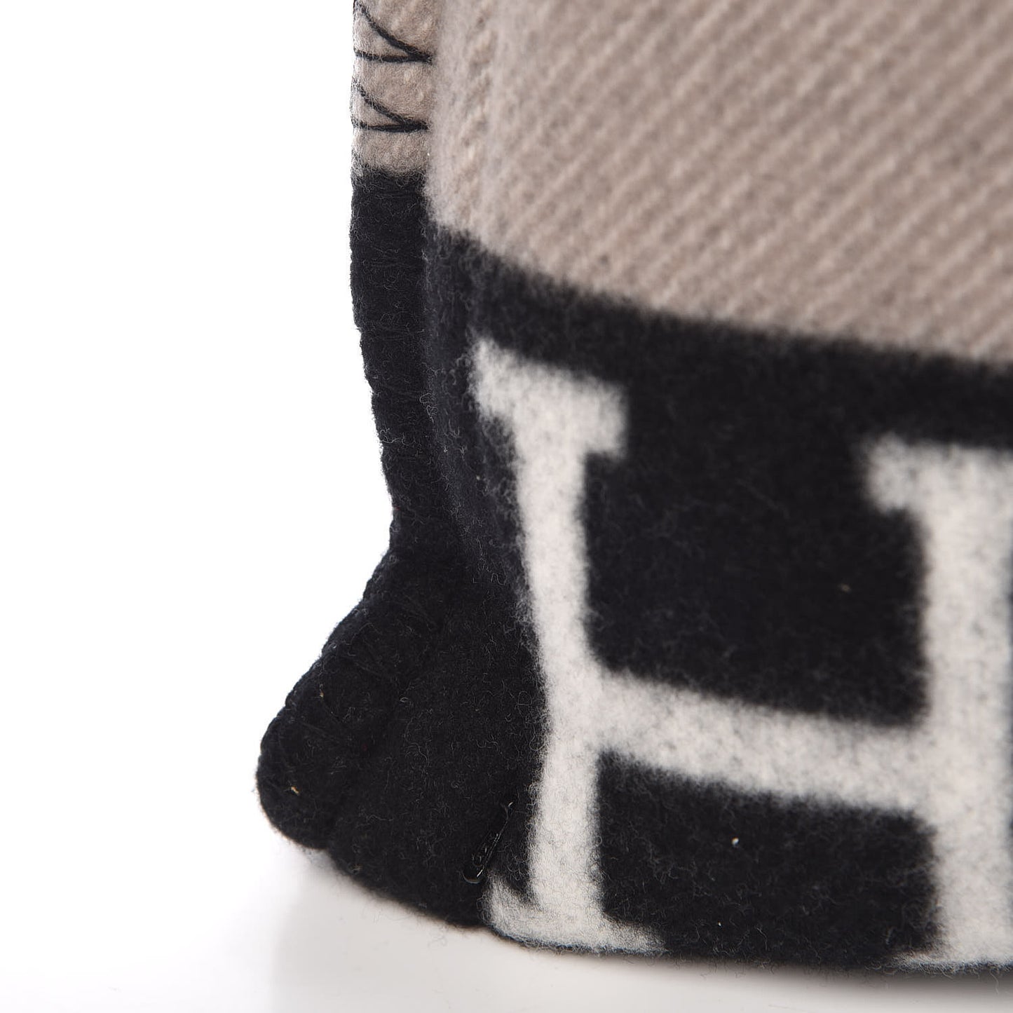 Wool Cashmere Avalon III Pillow PM Ecru Black
