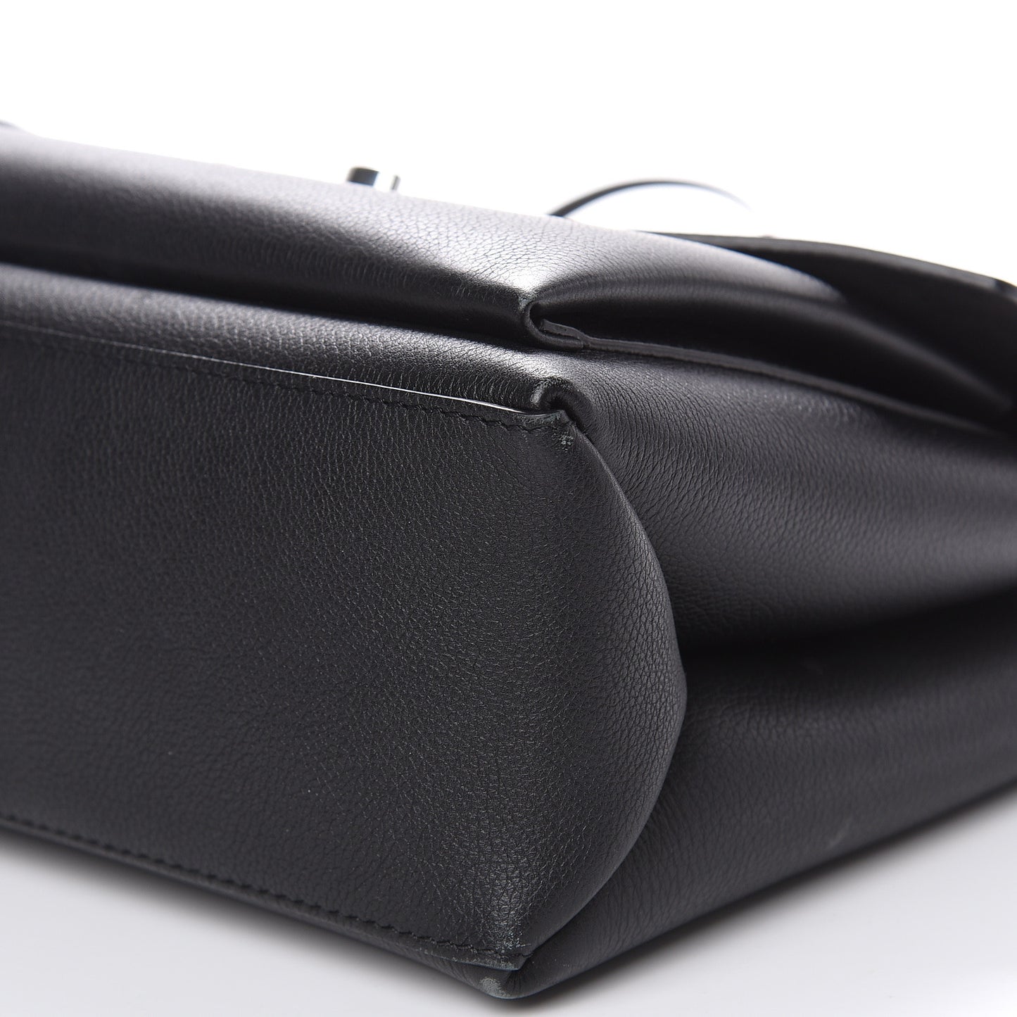 Soft Calfskin My Lockme Top Handle Black