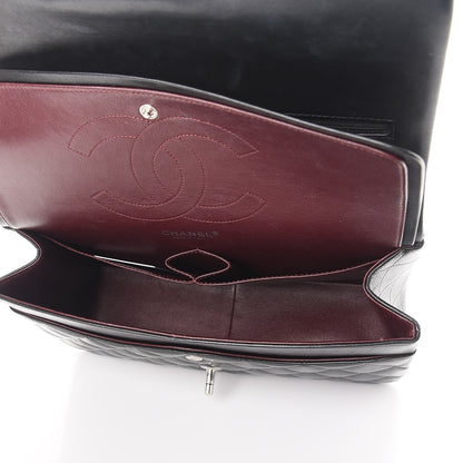 Chanel Lambskin Quilted Jumbo Double Flap Black 6 of 19