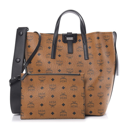 MCM Visetos Small Gunta Shopper Cognac Black 1 of 11