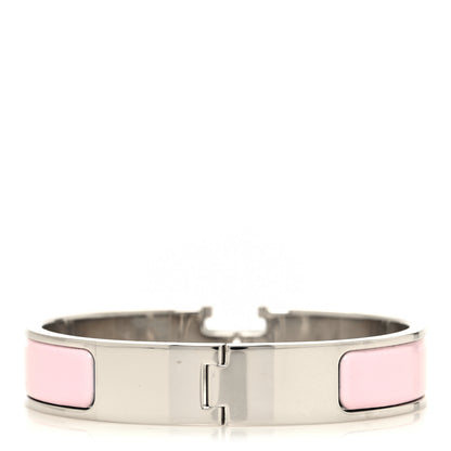 Hermes Enamel Narrow Clic Clac H Bracelet PM Rose Dragee 3 of 5