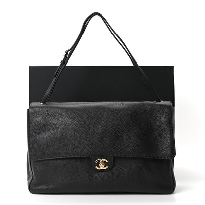 Chanel Grained Calfskin Souplissimo Maxi Flap Black 11 of 11