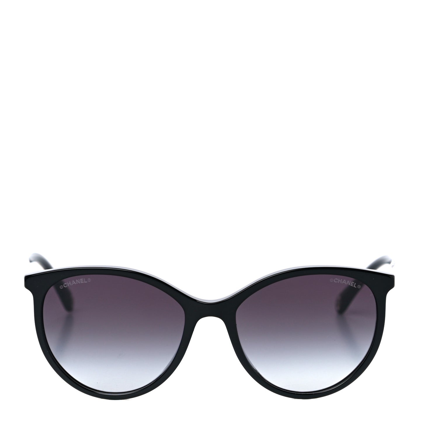 Acetate Pantos Cat Eye Sunglasses 5448-A Black