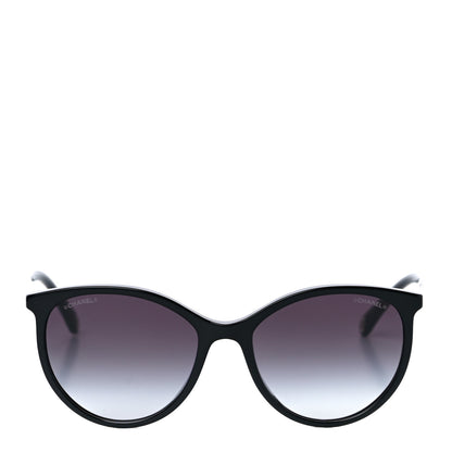 Chanel Acetate Pantos Cat Eye Sunglasses 5448-A Black 4 of 7